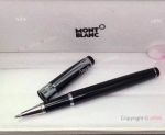 AAA Replica Montblanc Black precious resin Rollerball Pen Writers Edition Copy